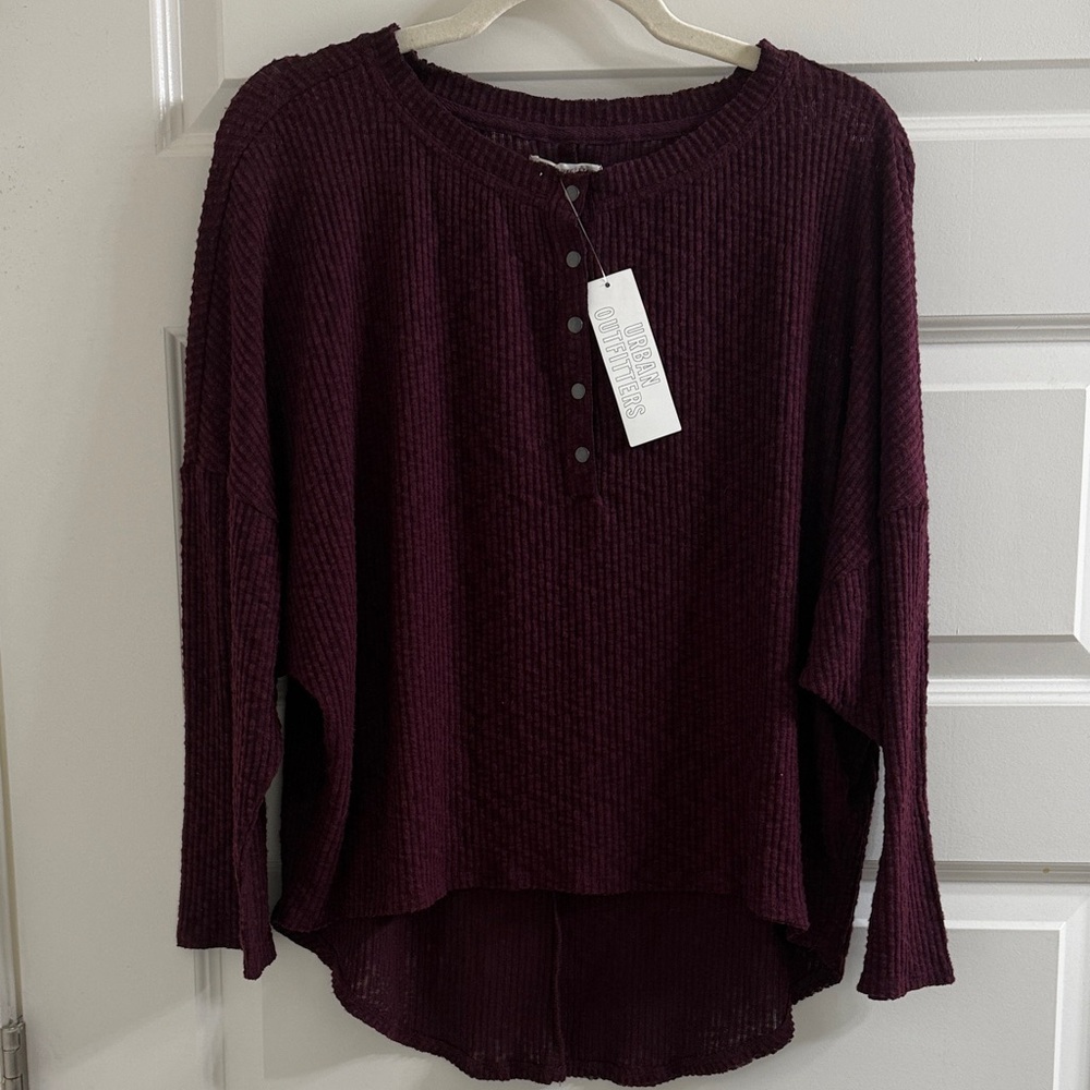 Urban Outfitters Henley waffle knit shirt